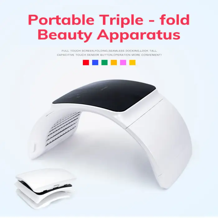 Tri-fold Desktop Face Treatment Device Light for Calcium Supplement Red Light Therapy