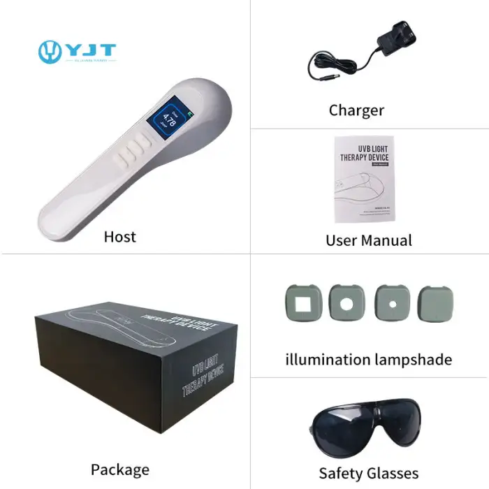 Clinic Use Portable Handheld 308nm Led Uvb Phototherapy for Vitiligo Treatment Phototherapy for Skin Diseases Treatment