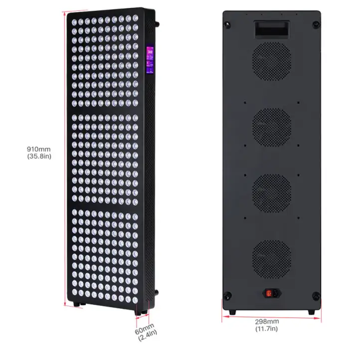 AZURE 1500W Full Body PDT Machine 7 Wavelength LED Red Light Therapy Panel Touch Screen Infared Device for Muscle Standing