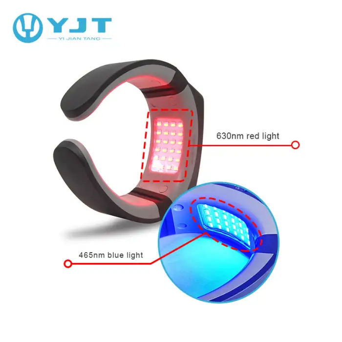 LED Neck Light Therapy Blood Circulation Improvement Reduce Hypertension Physical Therapy Device