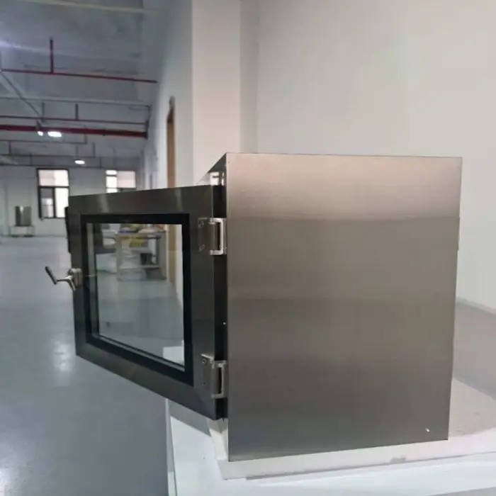 Condition Stainless Steel Pass Box with UV Light and Electrical Interlock Air Cleaning Equipment for Sterile Environments