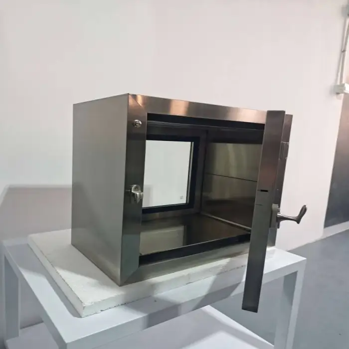 Condition Stainless Steel Pass Box with UV Light and Electrical Interlock Air Cleaning Equipment for Sterile Environments