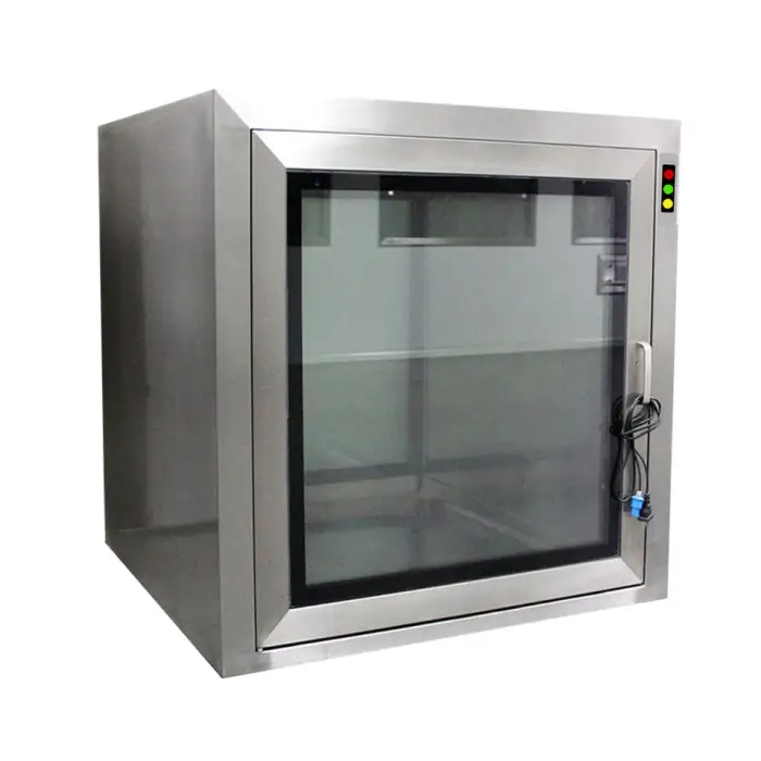 Static Pass Box Customized Clean Room Pass Box with Air Shower for Laboratory and Cleanroom SUS304 Material 1 Year Warranty