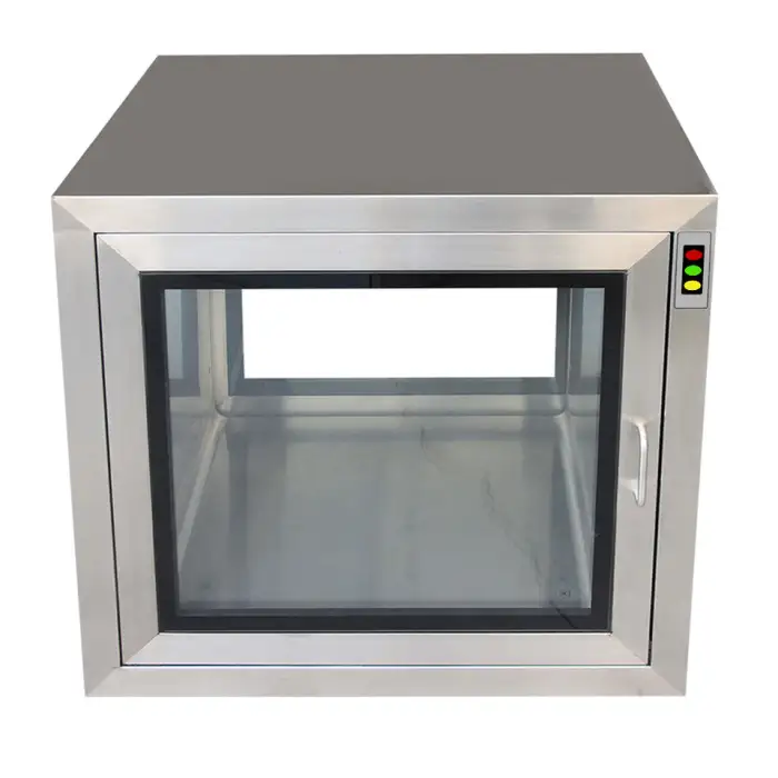 Static Pass Box Customized Clean Room Pass Box with Air Shower for Laboratory and Cleanroom SUS304 Material 1 Year Warranty