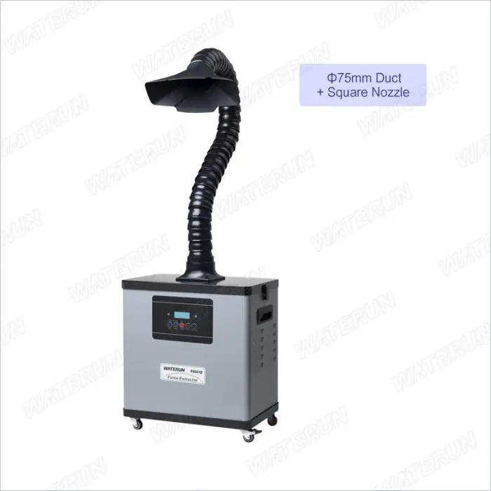 200W Digital Fume Extractor with Remote Control for Laser Marking Exhaust Air Cleaning Equipment for Soldering