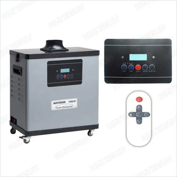 200W Digital Fume Extractor with Remote Control for Laser Marking Exhaust Air Cleaning Equipment for Soldering