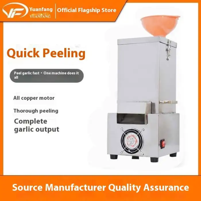Customized Stainless Steel 200W Motor Commercial Automatic Garlic Peeling Machine Fruit & Vegetable Peeler & Beater