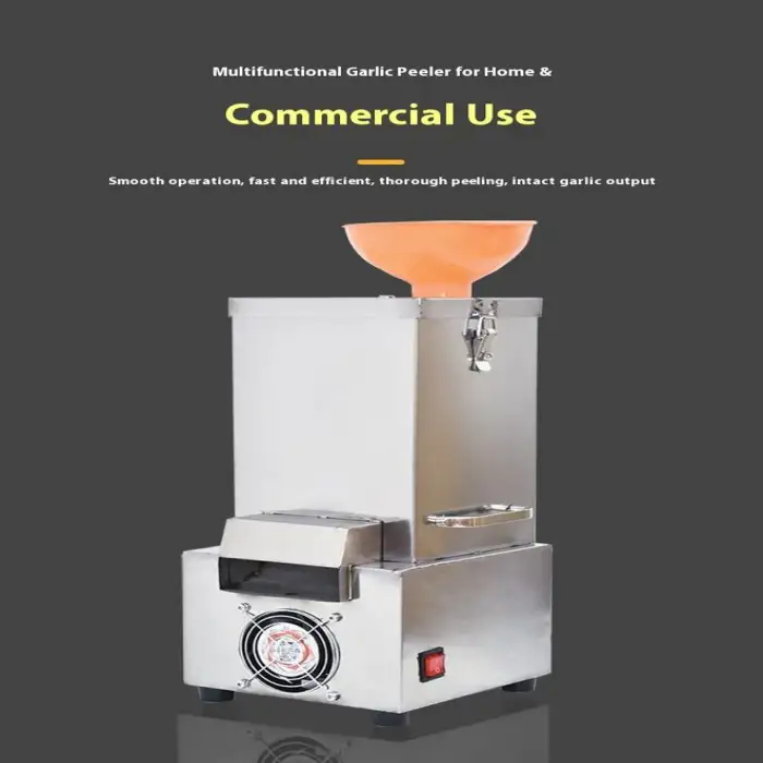 Customized Stainless Steel 200W Motor Commercial Automatic Garlic Peeling Machine Fruit & Vegetable Peeler & Beater