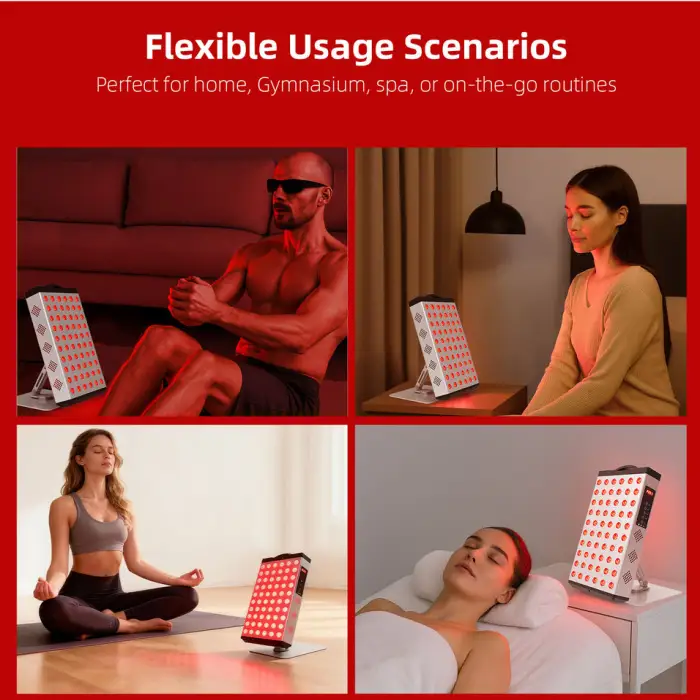 Redfy Upgraded Higher Irradiance Led Therapy Device 660nm 850nm 300W Desktop Dual Chip Red Light Therapy Panel Device