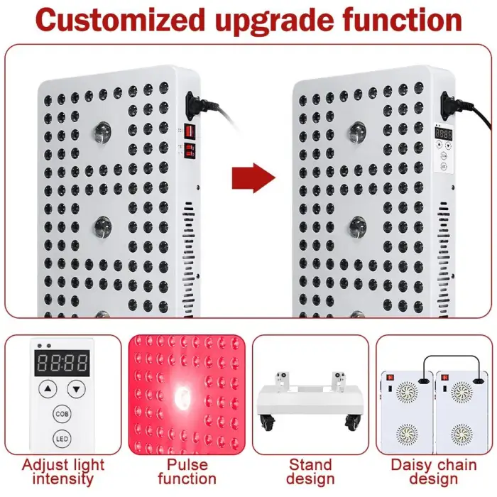 1320W Cob Chip Red Light Therapy Panel Lamp for Neck Pain Knee Arthritis Pain Relief Wound Healing