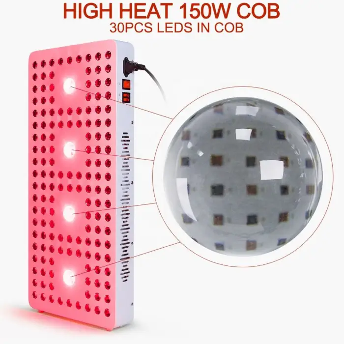1320W Cob Chip Red Light Therapy Panel Lamp for Neck Pain Knee Arthritis Pain Relief Wound Healing