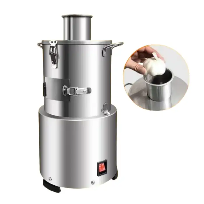 High Efficiency PLC-Controlled Electric Garlic Peeler Machine for Clove Separation and Peeling 220V/110V