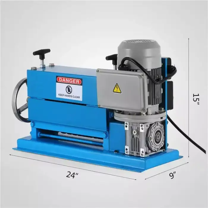 Wire Stripping 38MM Electric Wire Stripping Machine for Scrap Copper Recycling