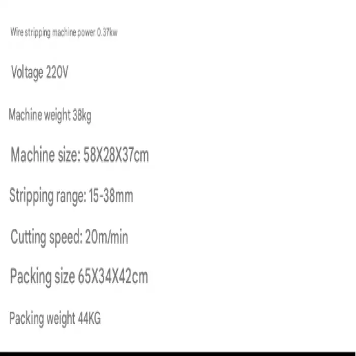 Wire Stripping 38MM Electric Wire Stripping Machine for Scrap Copper Recycling