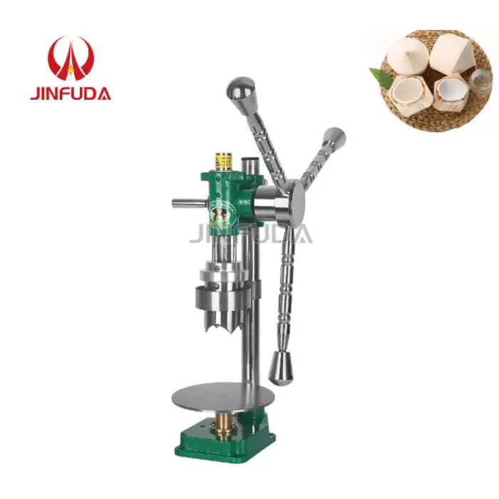 Stainless Steel Coco Water Punch Machine Young Green Coconuts Opener