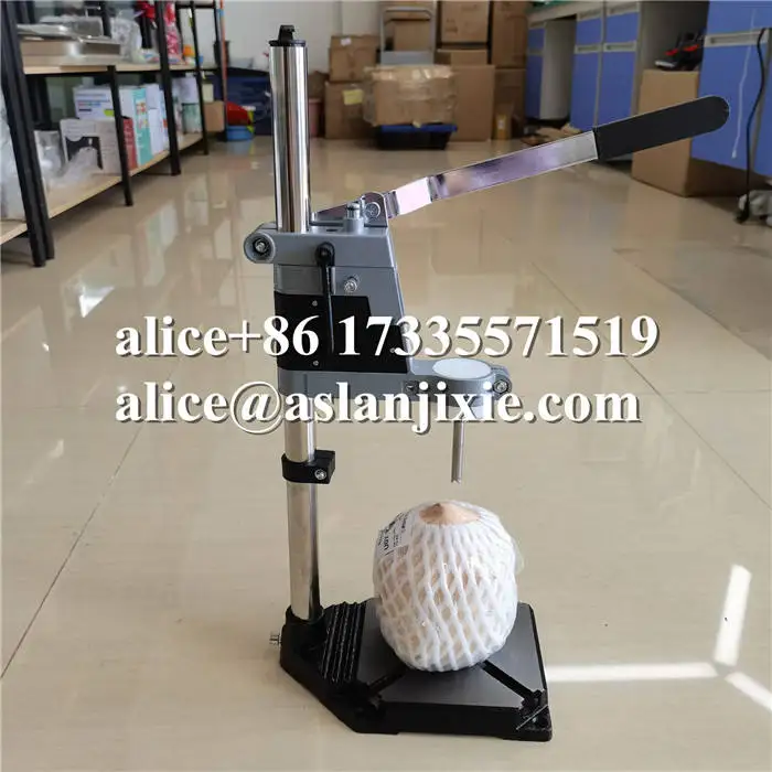 Commercial Young Coconut Opener Machine/fresh Coconut Drill Opener/ Green Coconut Drinking Press Hole Drilling Equipment