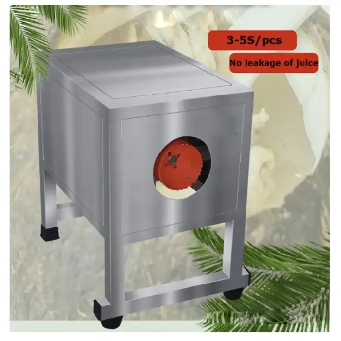 Leading Technology Long Working Time Horizontal Coconut Opener Cutter Machine
