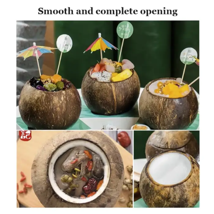 Leading Technology Long Working Time Horizontal Coconut Opener Cutter Machine