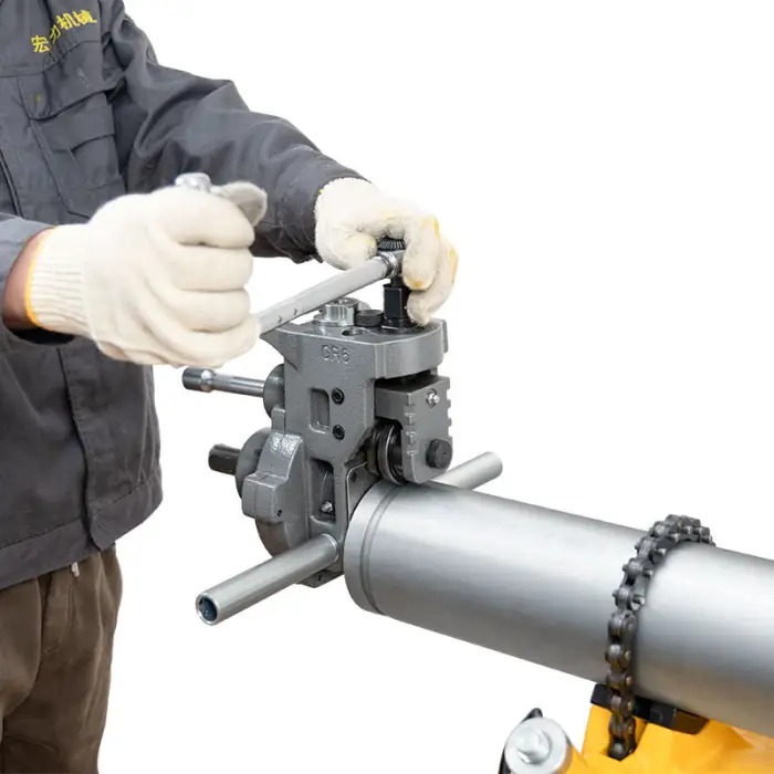 Easy-to-Operate ACP Handheld Grooving Cut Pipe Chamfering Machine with PLC Core Components