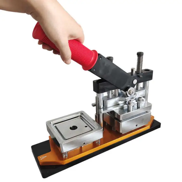 Tebak 50mm*50mm square Hand Press Photo Fridge Magnet Making Machine Magnets Maker Machine