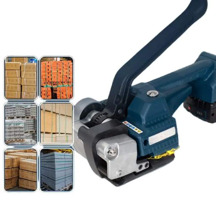 Multi Function Plastic Melting Electric Battery Strapping Tool Handheld Belt Strapping Machine