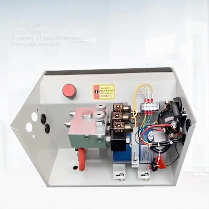 12V 24V Flying Wing Vehicle Hydraulic Power Unit with Integrated Oil Tank Two-Way for Wing Van Truck