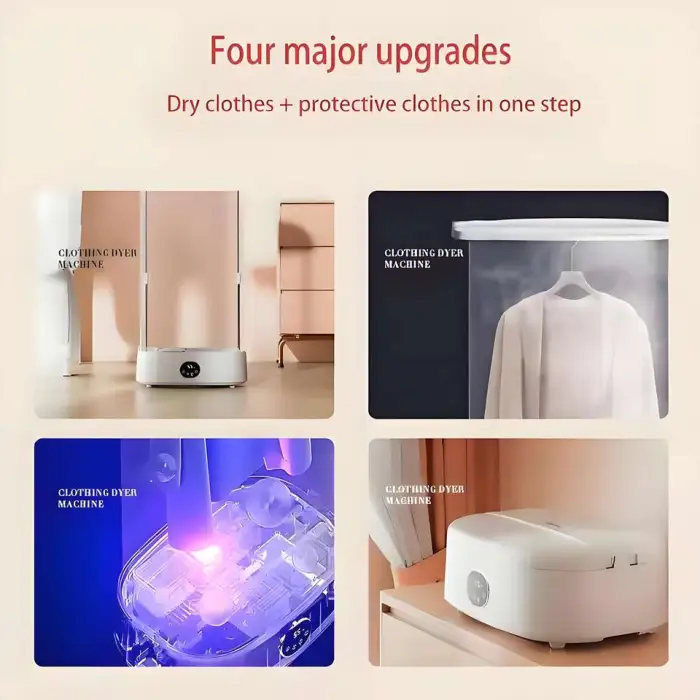 Smart Portable Folded Electric Clothes Dryer Cabinet Easy Operation Prices for Apparel Machines and Parts