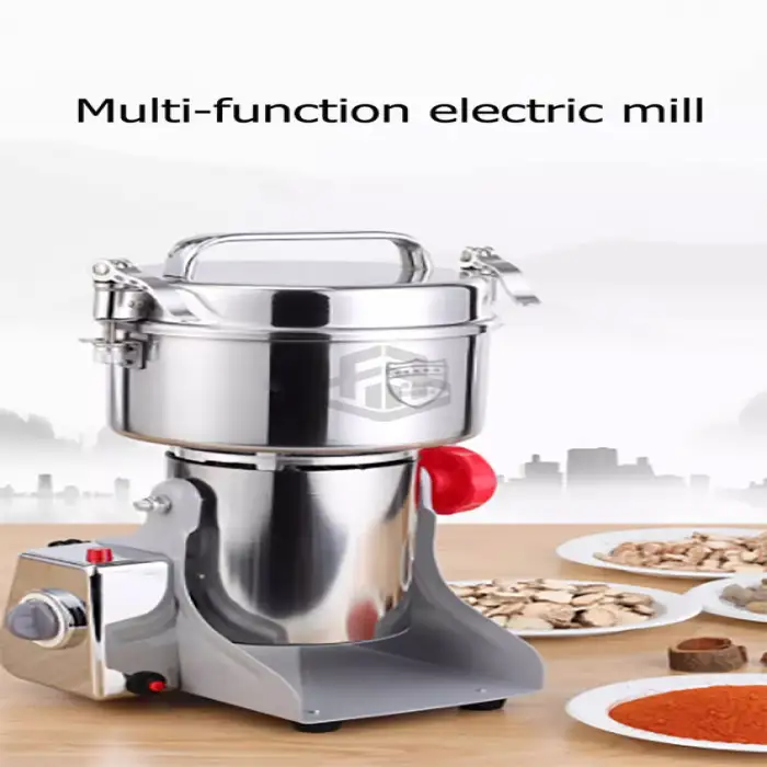 Professional Electric Dry Grinder Flour Mill Spice & Sauce Machine for Pepper Chili & Food Grinding