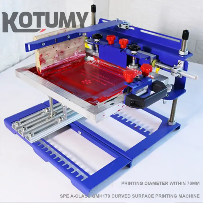 Manual Curved Screen Printing Machine Suitable for Cylindrical and Conical Plastic/glass/metal Screen Printing Station