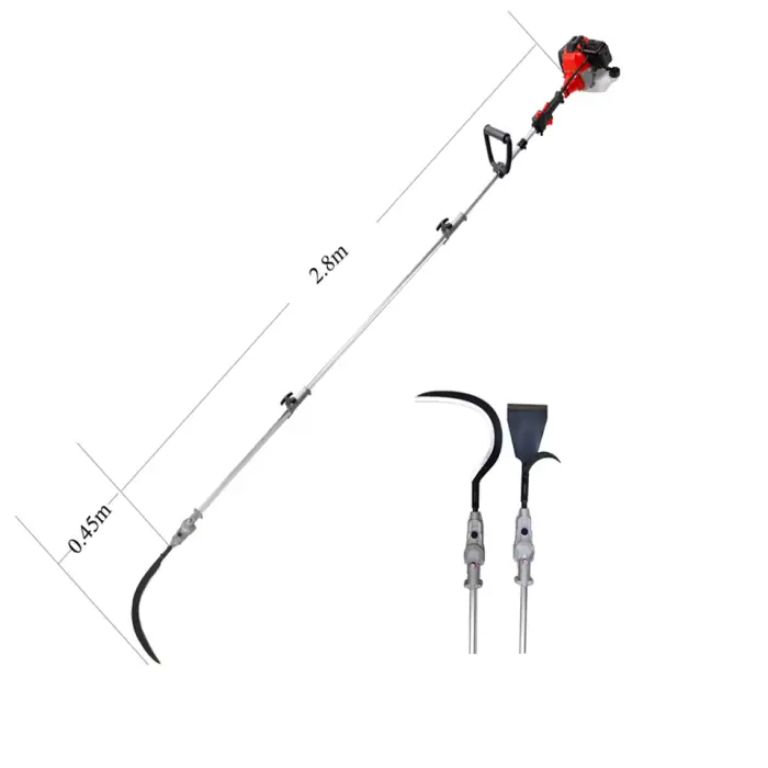 26cc Long Pole Oil Palm Cutter Industrial Grade 2 Stroke Aluminum Chassis High-quality Fruit Harvester Machine for Oil Palm