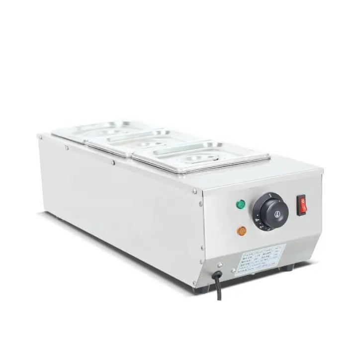 Electric 3 Pans Chocolate Warmer Boiler Chocolate Cheese Melting Pot Tempering Machine