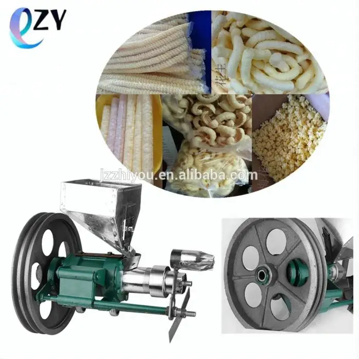 2021 Puffed Corn Snacks/Extruded Rice Puffing Cheese Ball Making Machine for Street