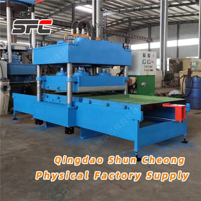 Rubber Tiles Plate Vulcanizing Press / Rubber Speed Bump Molding Press
