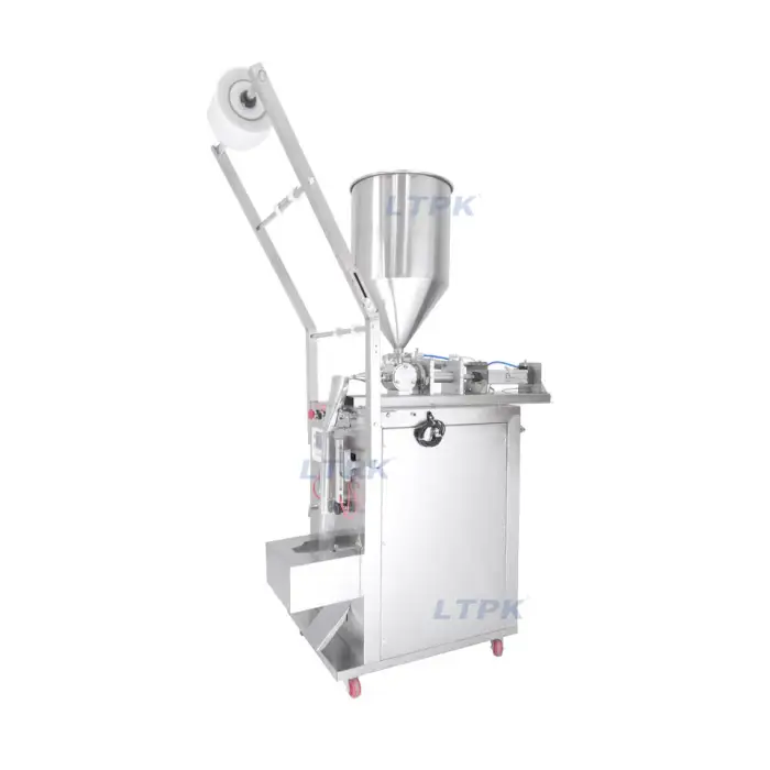 Lianteng Machinery Automatic Bottled Sauce Beef Cream Cheese Gel Doypack Food Liquid Piston Filling and Sealing Packing Machine