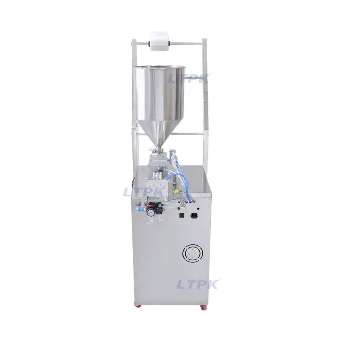 Lianteng Machinery Automatic Bottled Sauce Beef Cream Cheese Gel Doypack Food Liquid Piston Filling and Sealing Packing Machine