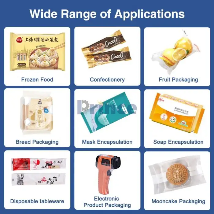 High Capacity Pillow Packing Machine Honey Spoon Soap Bread Grape Cheese Pen Hardware Horizontal Pillow Packaging Machine