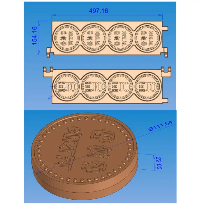 Popular Cheese Gold Coin Waffle Maker Cheese Bread Machine Waffle Machine for Business Ideas