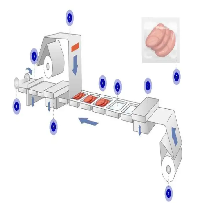 Plastic Stretch Film Packaging Machine Mozzarella Cheese Vacuum Packing Machine