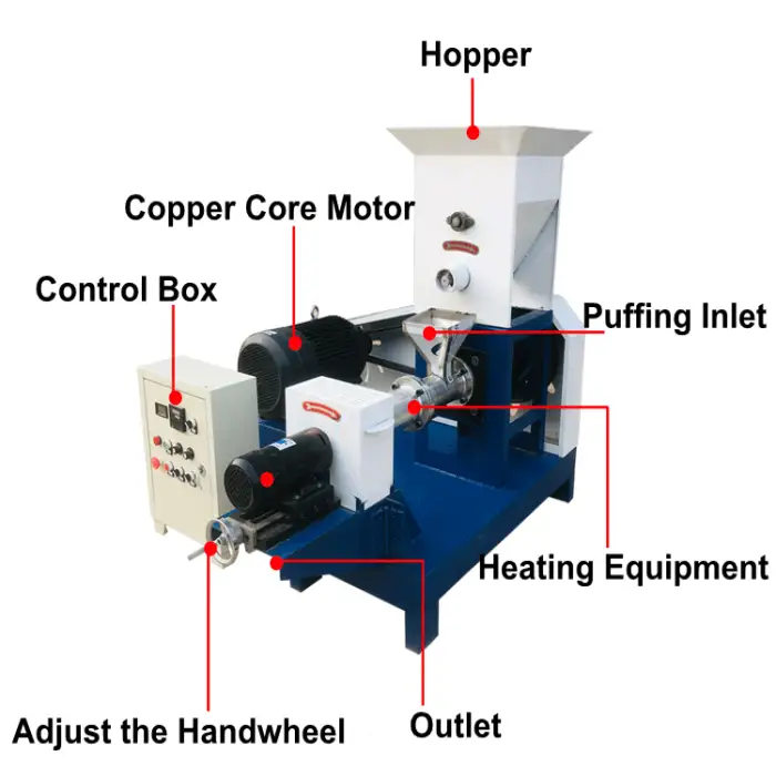 Big Discount Maize Puff Extrude Machine Corn Rice Cheese Ball Puff Snack Food Making Machine