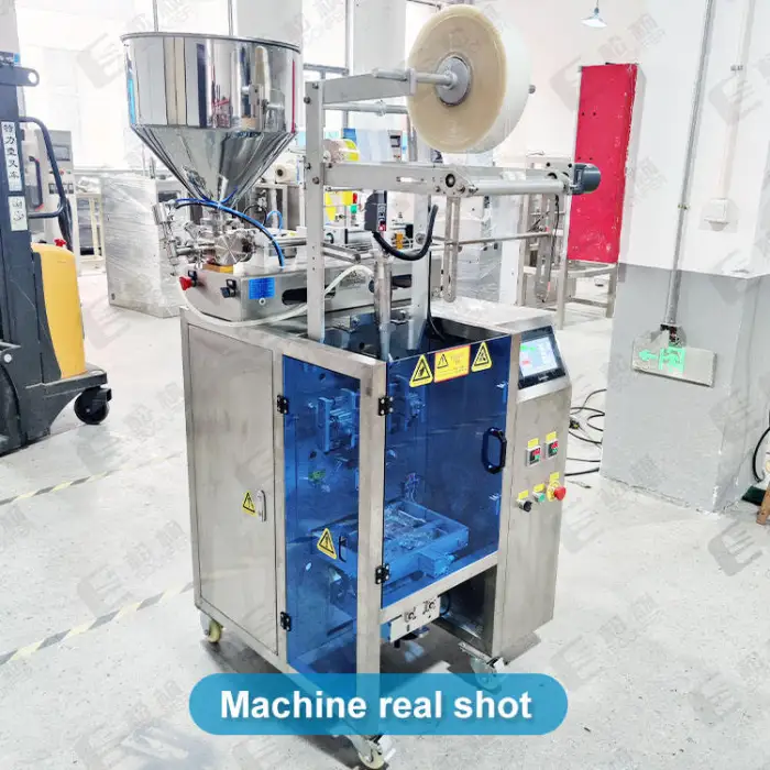 Vertical Sachet Pouch Viscous Liquid Salad Dressing Cheese Sauce Automatic Mayonnaise Packing Machine