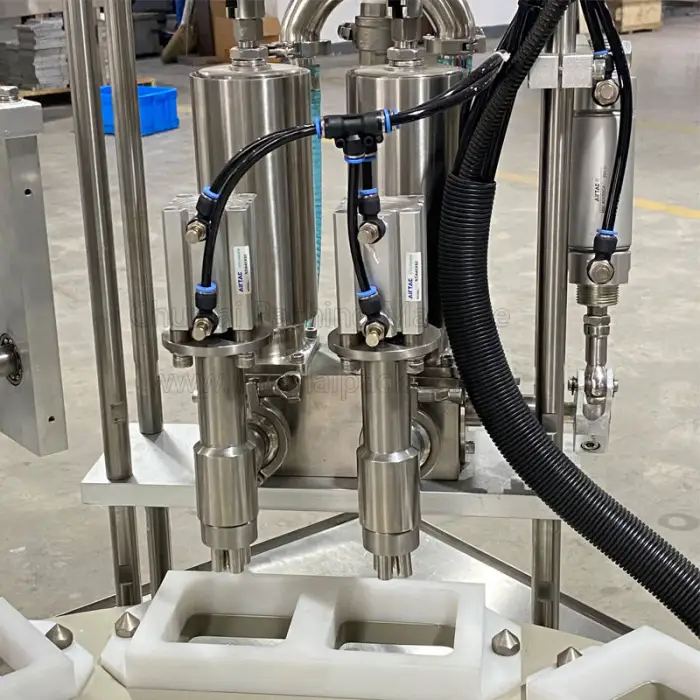 Automatic Rotary Cheese Cup Hummus Sealer Filling Sealing Packaging Machine