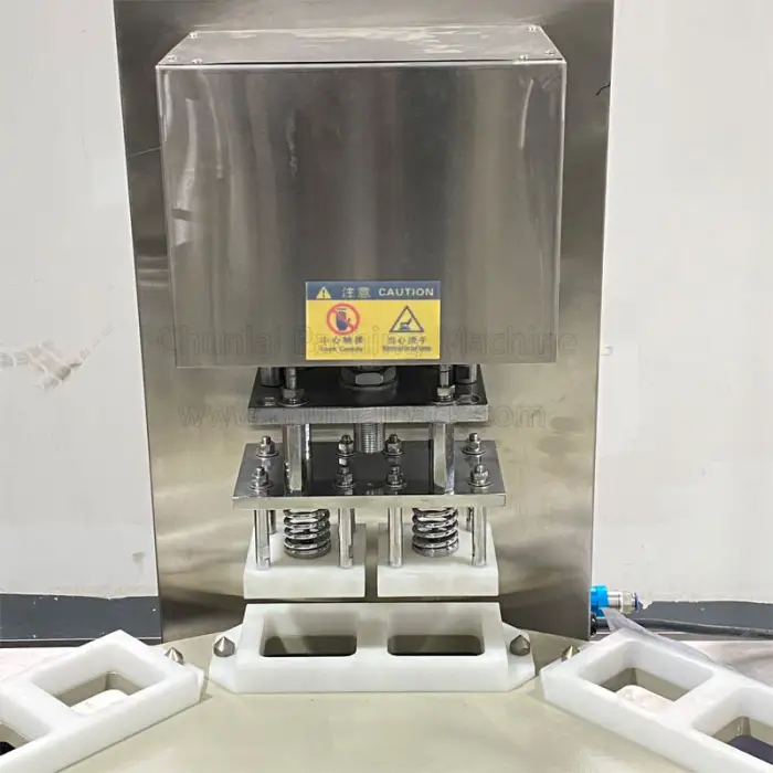 Automatic Rotary Cheese Cup Hummus Sealer Filling Sealing Packaging Machine