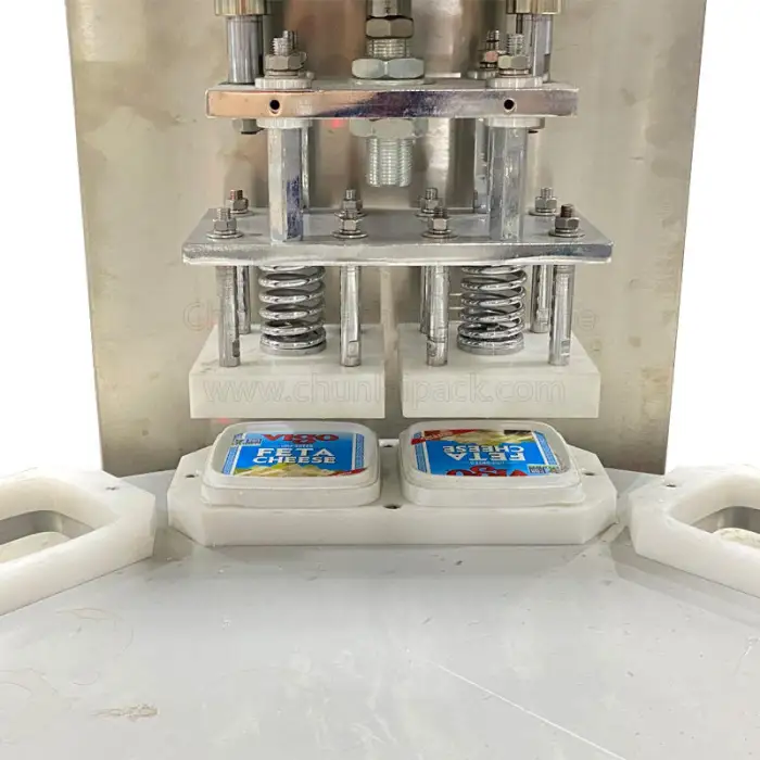 Automatic Rotary Cheese Cup Hummus Sealer Filling Sealing Packaging Machine