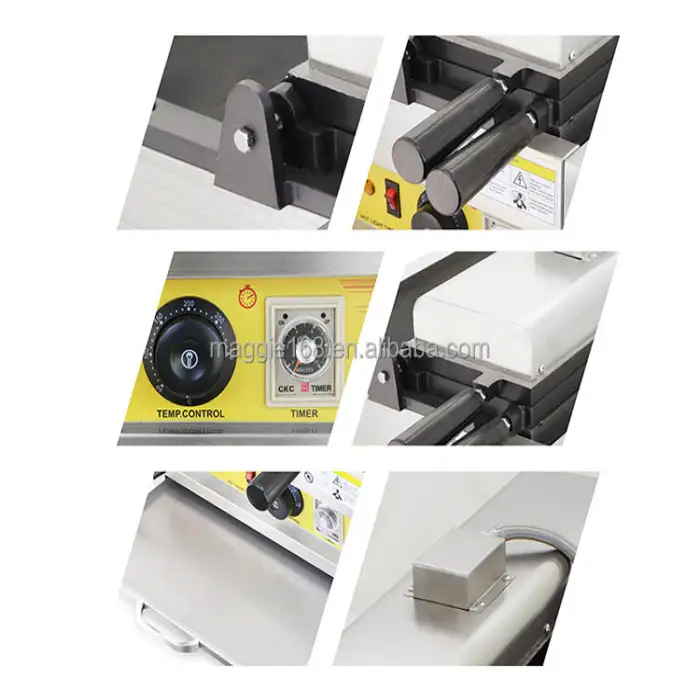 Non-Stick Personalized logo Cheese Coin Bread Machine for Small Business Custom Mold Red Bean Pancake Waffle Machines