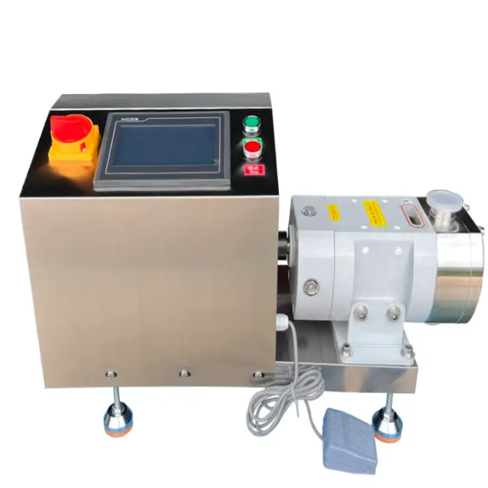 Semi Automatic Servo Lobe Rotor Gear Pump Piston Hard Cream Ice Cream Pint Filler Cream Cheese and Liquid Filling Machine