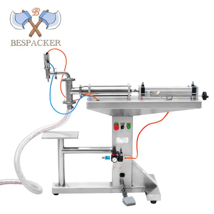Floor-standing Oil Peanut Butter Cosmetic Cheese Sauce Yogurt Liquid Filling Machine