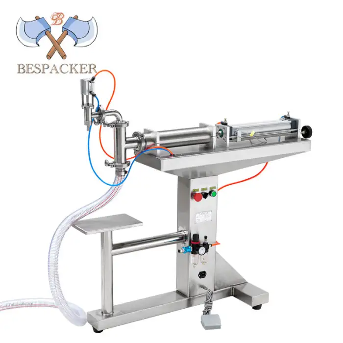 Floor-standing Oil Peanut Butter Cosmetic Cheese Sauce Yogurt Liquid Filling Machine