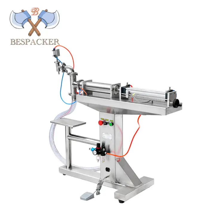 Floor-standing Oil Peanut Butter Cosmetic Cheese Sauce Yogurt Liquid Filling Machine