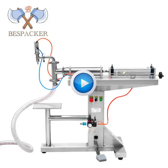 Floor-standing Oil Peanut Butter Cosmetic Cheese Sauce Yogurt Liquid Filling Machine