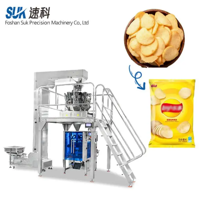 High-Speed Vertical Packing Machine for Puffed Food Multi-Nozzle Filler for Cheese Balls Extruded Snacks Plastic Paper Bag